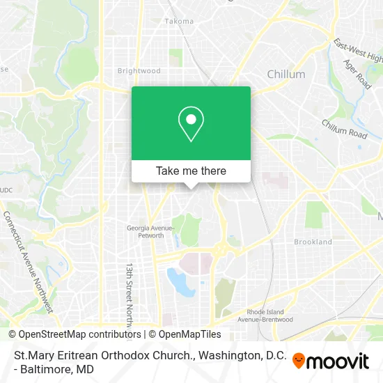 St.Mary Eritrean Orthodox Church. map