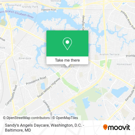 Sandy's Angels Daycare map