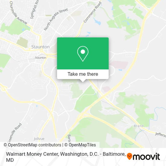 Walmart Money Center map