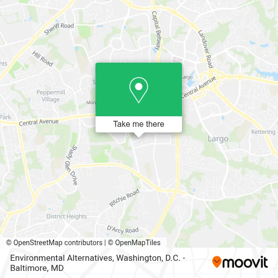 Environmental Alternatives map
