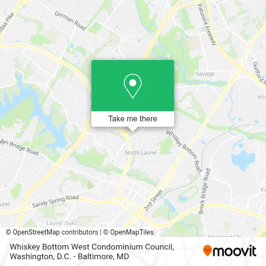 Whiskey Bottom West Condominium Council map