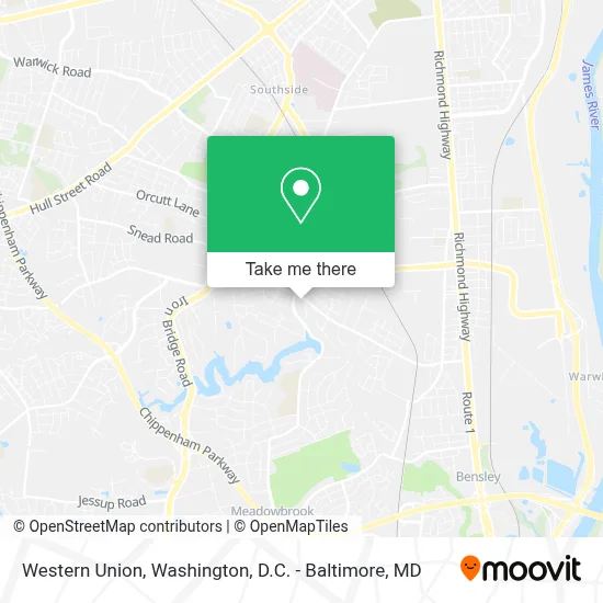 Western Union map
