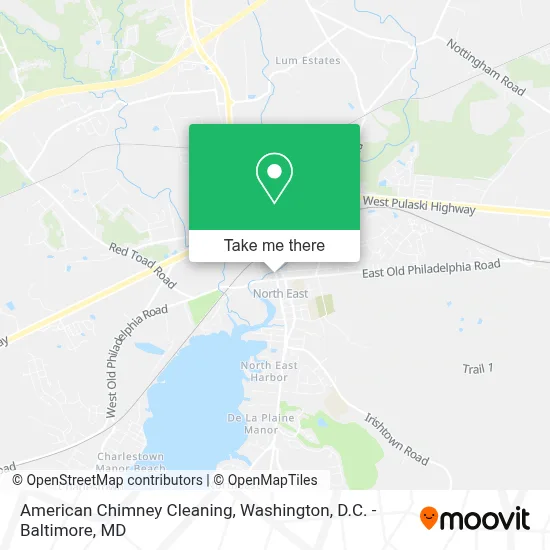 American Chimney Cleaning map