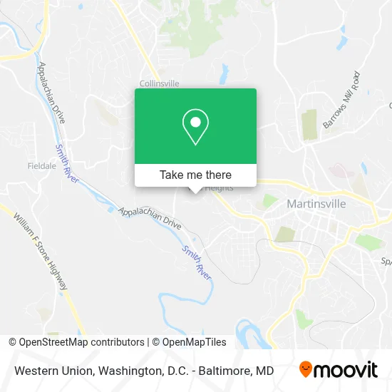 Western Union map