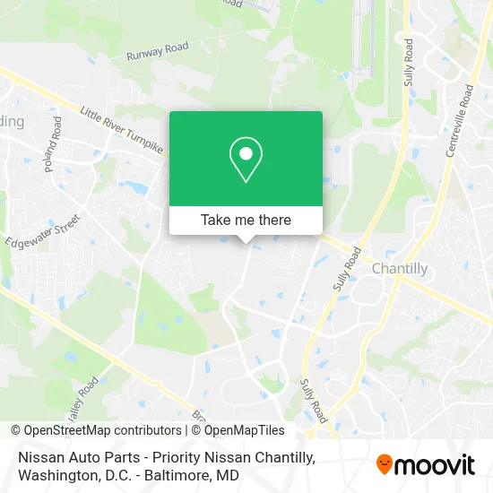 Nissan Auto Parts - Priority Nissan Chantilly map