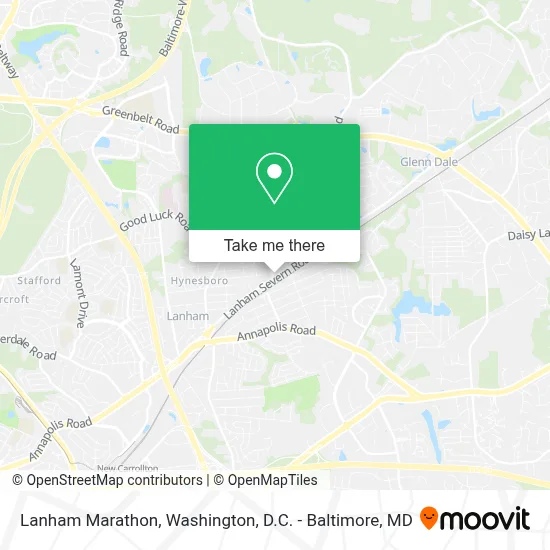 Lanham Marathon map