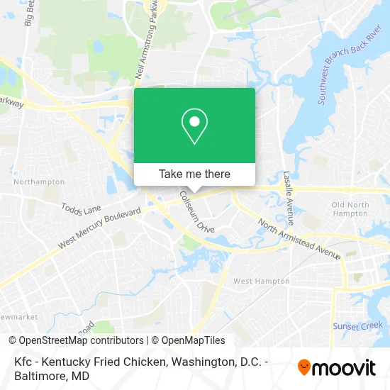 Kfc - Kentucky Fried Chicken map