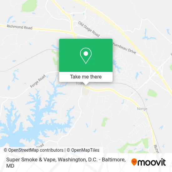 Super Smoke & Vape map