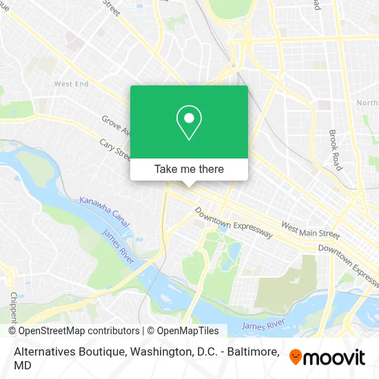 Alternatives Boutique map