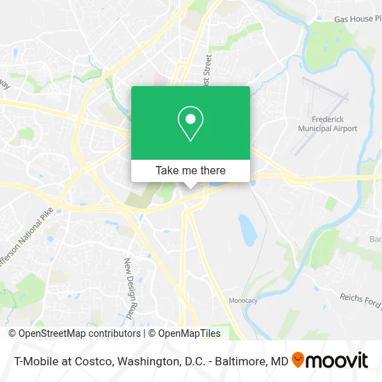 T-Mobile at Costco map