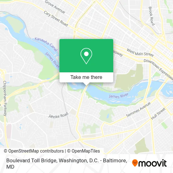 Boulevard Toll Bridge map
