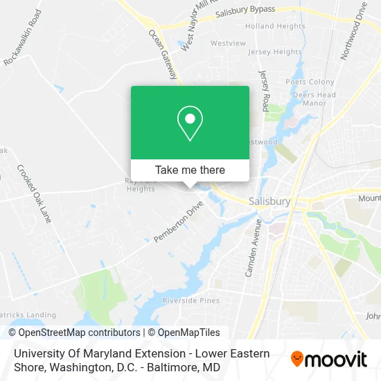 University Of Maryland Extension - Lower Eastern Shore map