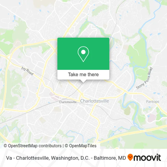 Va - Charlottesville map