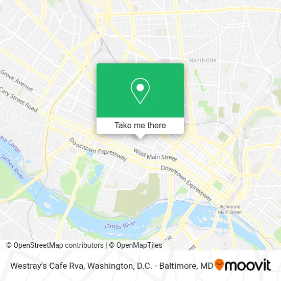 Westray's Cafe Rva map