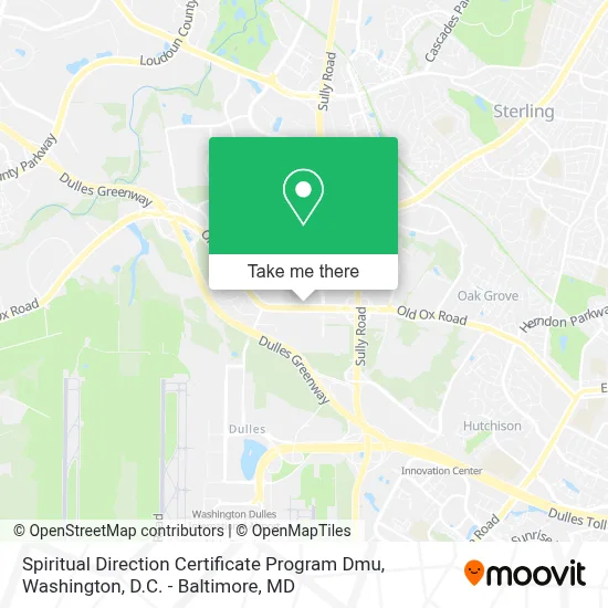 Spiritual Direction Certificate Program Dmu map