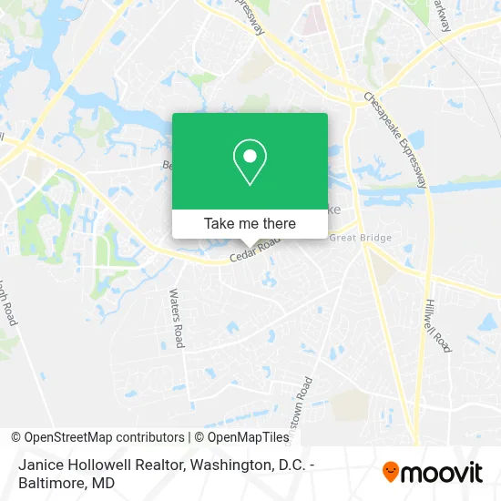 Janice Hollowell Realtor map