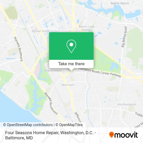 Four Seasons Home Repair map
