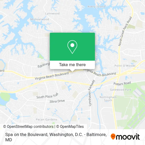 Spa on the Boulevard map