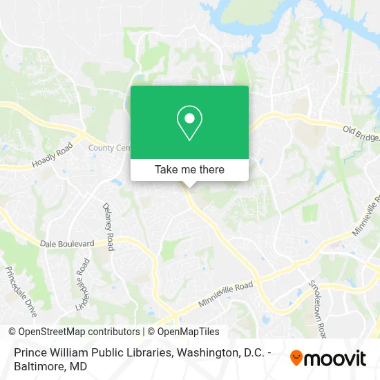 Prince William Public Libraries map