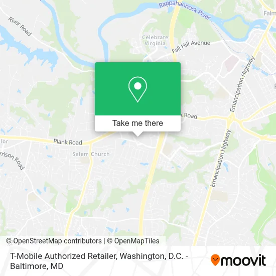T-Mobile Authorized Retailer map