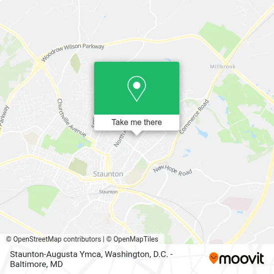 Staunton-Augusta Ymca map