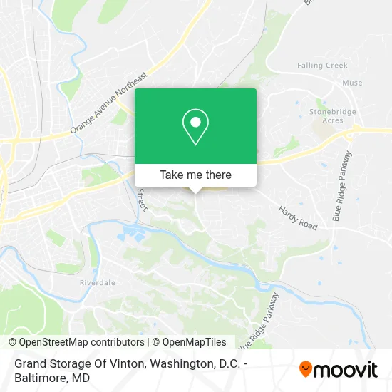 Grand Storage Of Vinton map