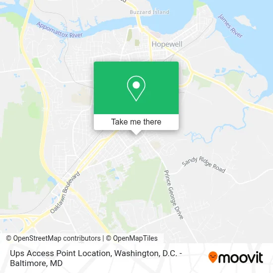 Ups Access Point Location map