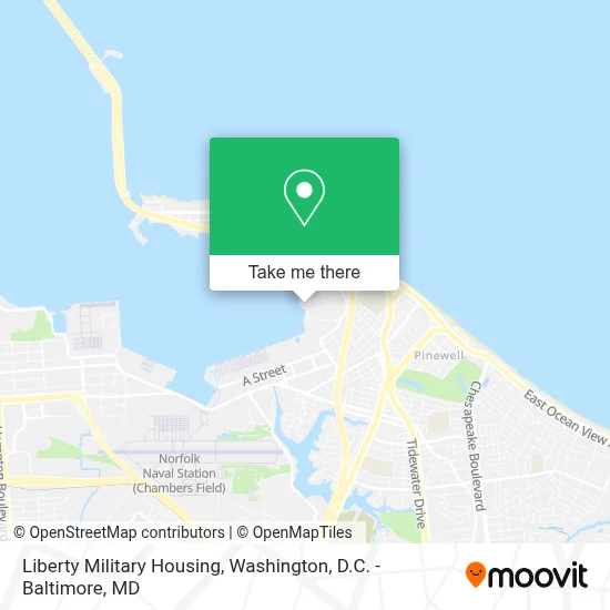 Liberty Military Housing map