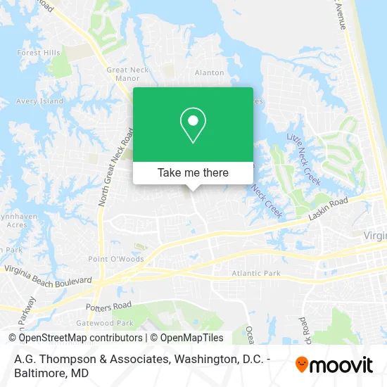 A.G. Thompson & Associates map