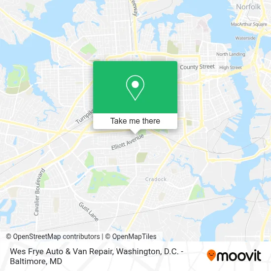 Wes Frye Auto & Van Repair map