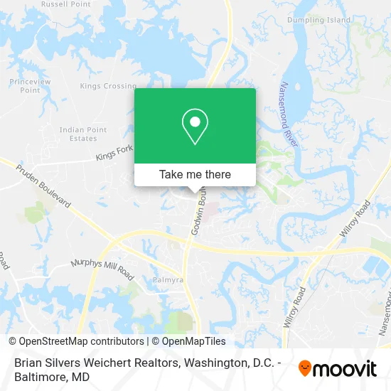 Brian Silvers Weichert Realtors map
