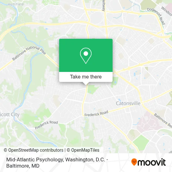 Mid-Atlantic Psychology map