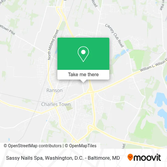 Sassy Nails Spa map
