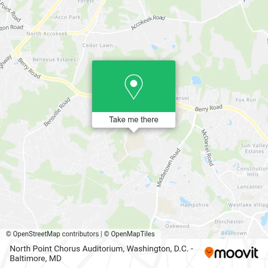 North Point Chorus Auditorium map