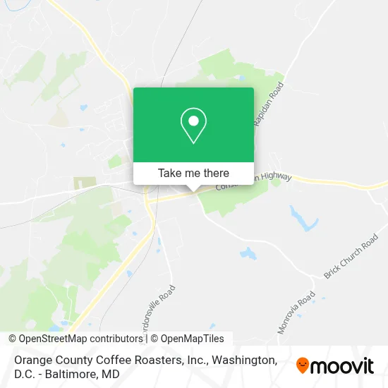 Orange County Coffee Roasters, Inc. map