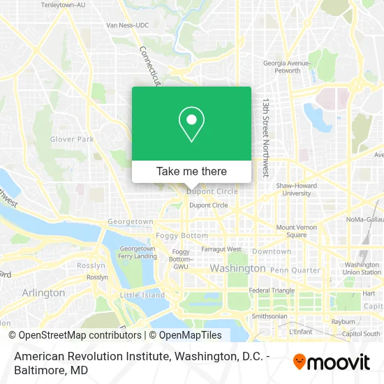 American Revolution Institute map
