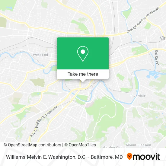Williams Melvin E map