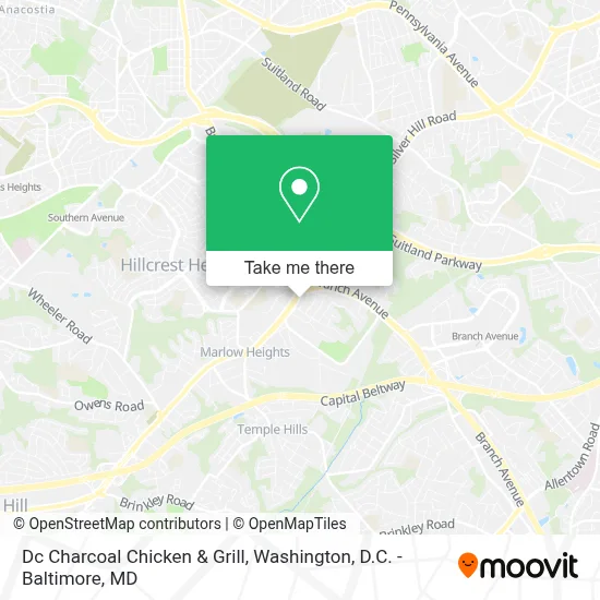 Dc Charcoal Chicken & Grill map