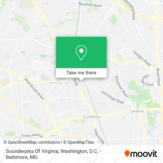Soundworks Of Virginia map