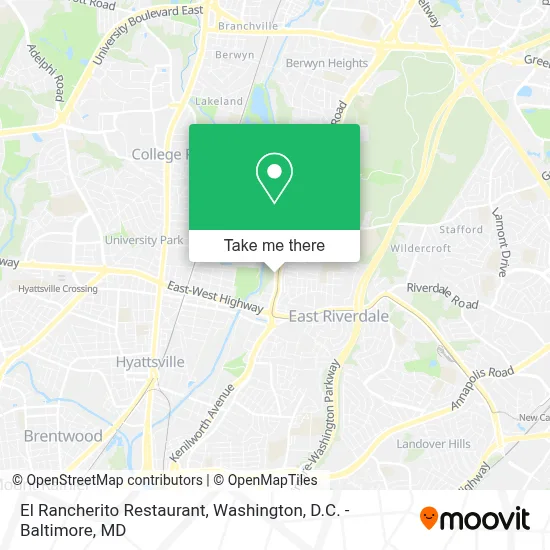 El Rancherito Restaurant map