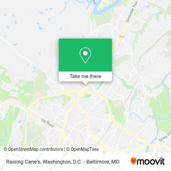 Raising Cane's map