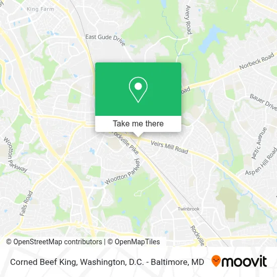 Corned Beef King map