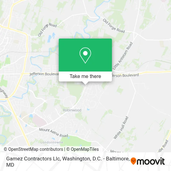 Gamez Contractors Llc map