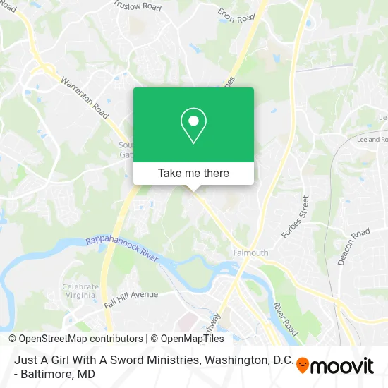 Just A Girl With A Sword Ministries map