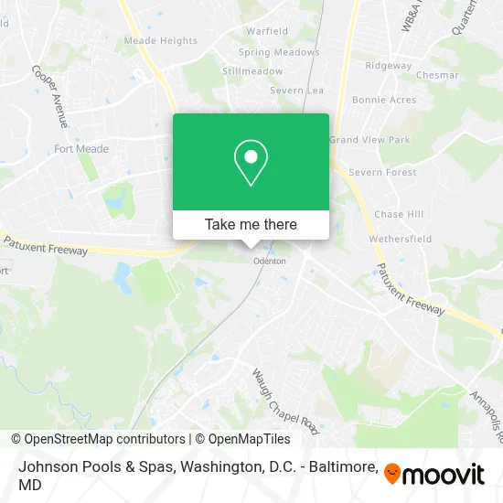 Johnson Pools & Spas map