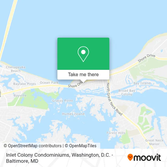 Inlet Colony Condominiums map