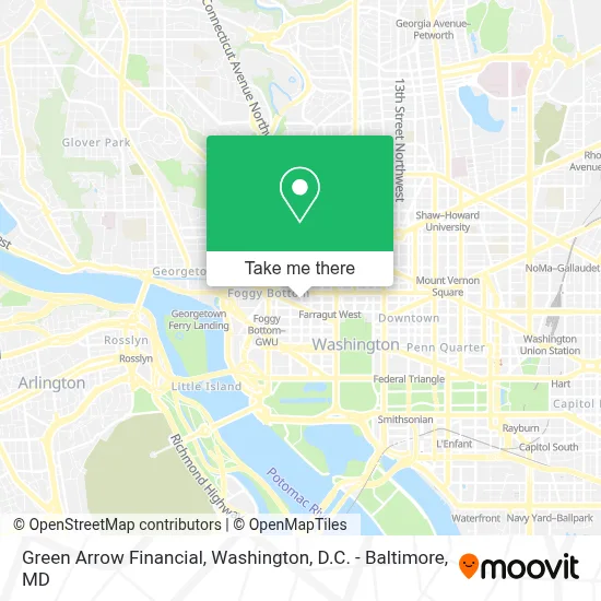 Green Arrow Financial map