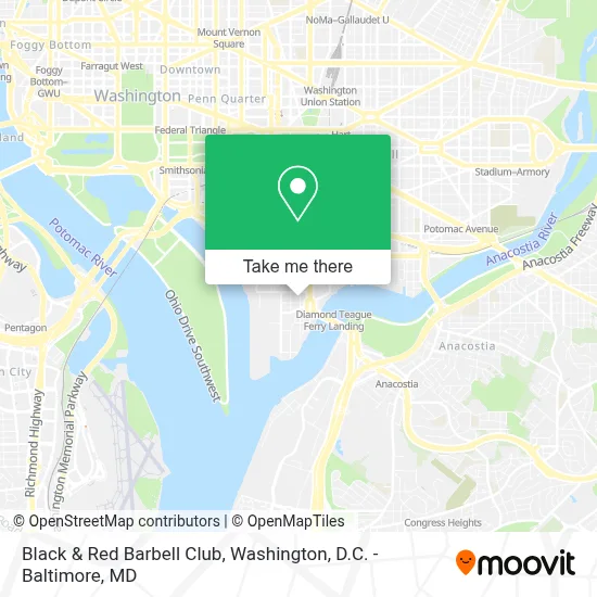 Black & Red Barbell Club map