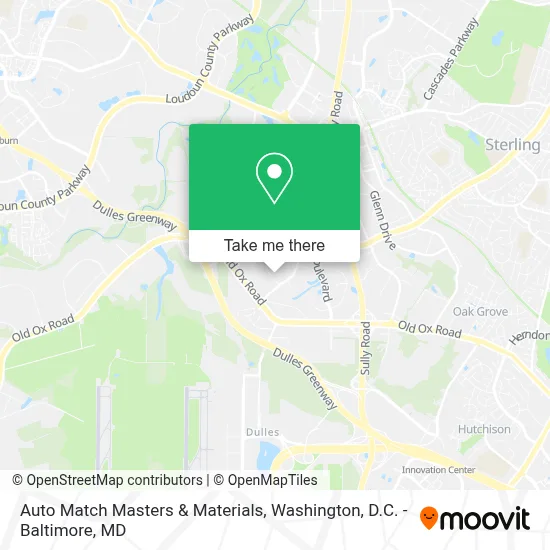 Auto Match Masters & Materials map