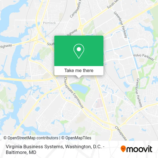 Virginia Business Systems map
